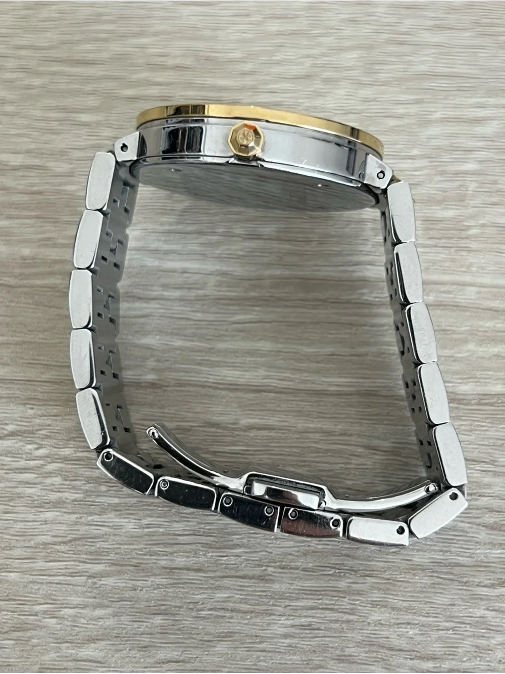 Tory Burch Two-Tone Gold and Silver Reva Bracelet Watch